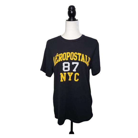 2 x Aeropostale Women's T-Shirt Size M NYC-1987 Short Sleeve - Picture 2 of 11